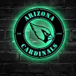 Arizona Cardinals Metal Sign Fierce Bird Head 1
