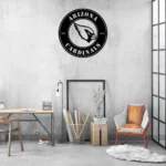 Arizona Cardinals Metal Sign Fierce Bird Head 1