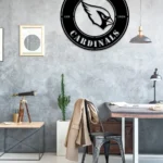 Arizona Cardinals Metal Sign Fierce Bird Head 1