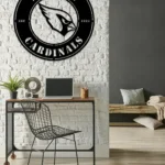 Arizona Cardinals Metal Sign Fierce Bird Head 1