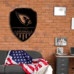 Arizona Cardinals Metal Sign Shield Shape 1