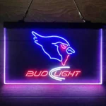 Arizona Cardinals Neon Sign Detailed Bud Light 3 Color 1