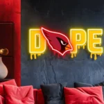 Arizona Cardinals Neon Sign Dripping Dope 1