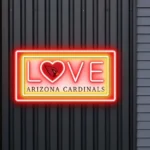 Arizona Cardinals Neon Sign Love Sign 1