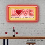 Arizona Cardinals Neon Sign Love Sign 1