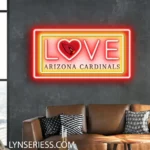 Arizona Cardinals Neon Sign Love Sign 1
