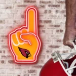 Arizona Cardinals Neon Sign Nfl Foam Finger 1