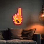 Arizona Cardinals Neon Sign Nfl Foam Finger 1
