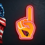 Arizona Cardinals Neon Sign Nfl Foam Finger 1