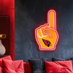 Arizona Cardinals Neon Sign Nfl Foam Finger 1