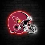 Arizona Cardinals Neon Sign Nfl Football Helmet Acrylic Led 1