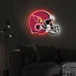 Arizona Cardinals Neon Sign Nfl Football Helmet Acrylic Led 1