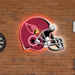 Arizona Cardinals Neon Sign Nfl Football Helmet Acrylic Led 1