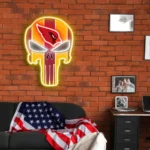 Arizona Cardinals Neon Sign The Punisher 1