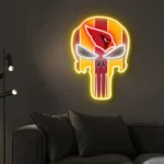 Arizona Cardinals Neon Sign The Punisher 1