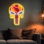 Arizona Cardinals Neon Sign The Punisher 1