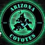 Arizona Coyotes Metal Sign Coyote Team Crest 1