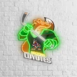 Arizona Coyotes Neon Sign Mascot Acrylic 1