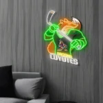 Arizona Coyotes Neon Sign Mascot Acrylic 1