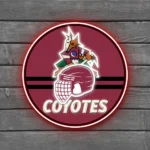 Arizona Coyotes Neon Sign Nhl Helmet Acrylic 1