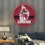 Arizona Coyotes Neon Sign Nhl Helmet Acrylic 1