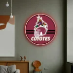Arizona Coyotes Neon Sign Nhl Helmet Acrylic 1