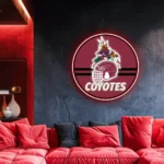 Arizona Coyotes Neon Sign Nhl Helmet Acrylic 1