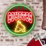 Arizona Coyotes Neon Sign Retro Acrylic 1