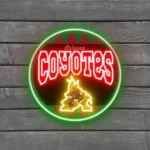 Arizona Coyotes Neon Sign Retro Acrylic 1