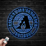 Arizona Diamondbacks Metal Sign Custom Mlb 1