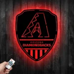 Arizona Diamondbacks Metal Sign Shield Shape 1