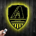 Arizona Diamondbacks Metal Sign Shield Shape 1