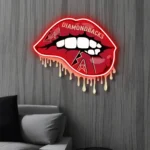 Arizona Diamondbacks Neon Sign Dripping Lips 1