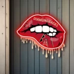 Arizona Diamondbacks Neon Sign Dripping Lips 1