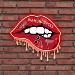 Arizona Diamondbacks Neon Sign Dripping Lips 1