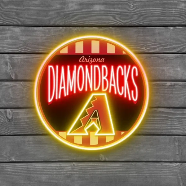 Arizona Diamondbacks Neon Sign Retro Acrylic 2