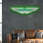 Aston Martin Neon Sign Logo 1