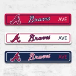 Atlanta Braves Metal Sign Artistic Mlb 1