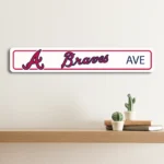 Atlanta Braves Metal Sign Artistic Mlb 1