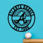 Atlanta Braves Metal Sign Custom Mlb 1