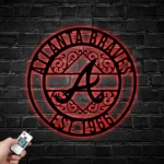 Atlanta Braves Metal Sign Custom Mlb 1