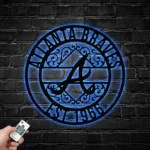 Atlanta Braves Metal Sign Custom Mlb 1