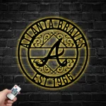 Atlanta Braves Metal Sign Custom Mlb 1