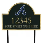 Atlanta Braves Metal Sign Script A Mark 1