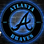 Atlanta Braves Metal Sign Stylized A 1