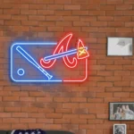 Atlanta Braves Neon Sign Mlb Logo 1