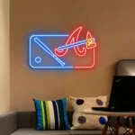 Atlanta Braves Neon Sign Mlb Logo 1