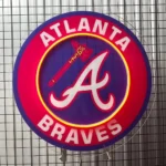Atlanta Braves Neon Sign Tomahawk A Emblem 1