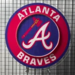 Atlanta Braves Neon Sign Tomahawk A Emblem 1