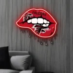 Atlanta Falcons Neon Sign Dripping Lips 1